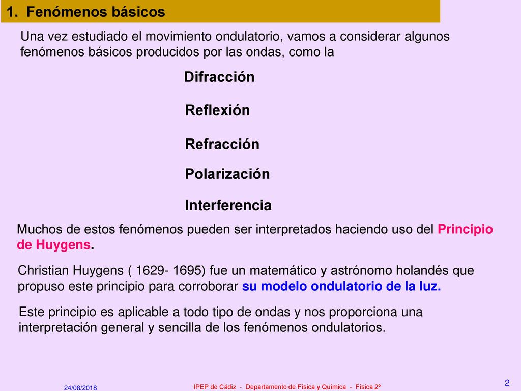 IPEP de Cádiz - Departamento de Física y Química - Física 2º
