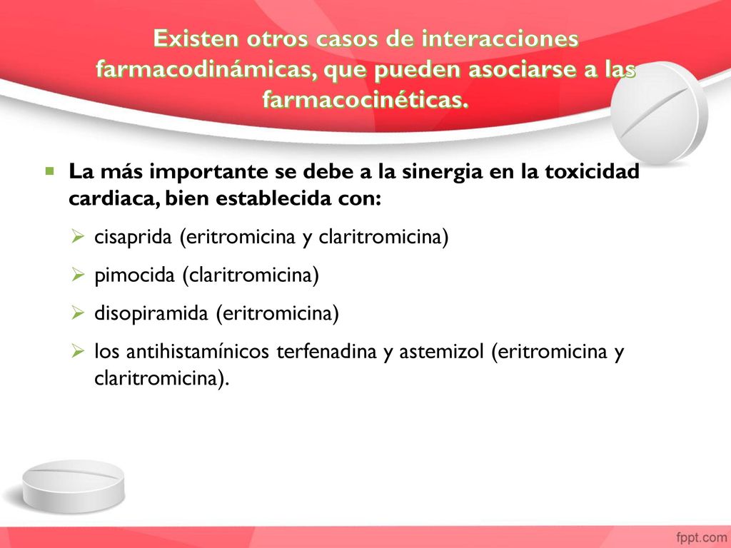 Existen otros casos de interacciones farmacodinámicas, que pueden asociarse a las farmacocinéticas.