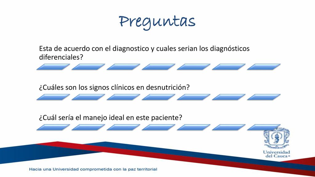 Preguntas Esta de acuerdo con el diagnostico y cuales serian los diagnósticos diferenciales ¿Cuáles son los signos clínicos en desnutrición