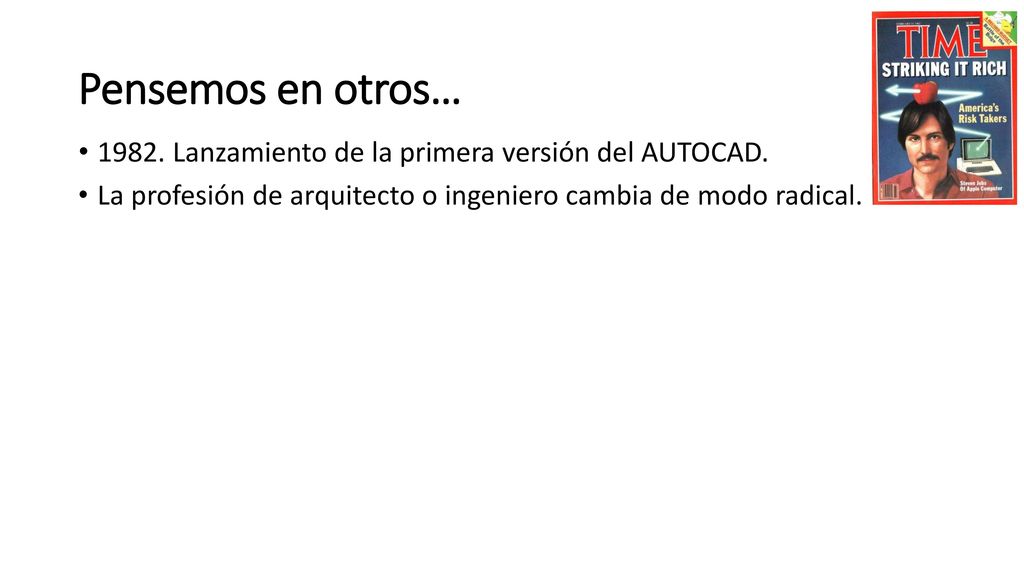 Pensemos en otros… Lanzamiento de la primera versión del AUTOCAD.