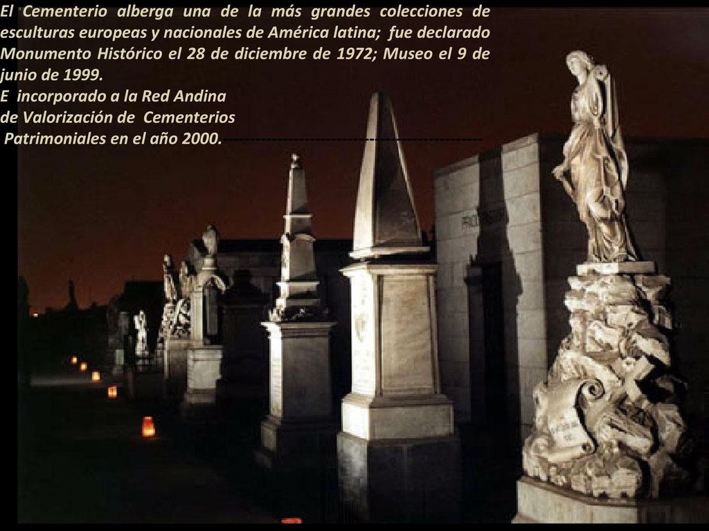 E incorporado a la Red Andina de Valorización de Cementerios