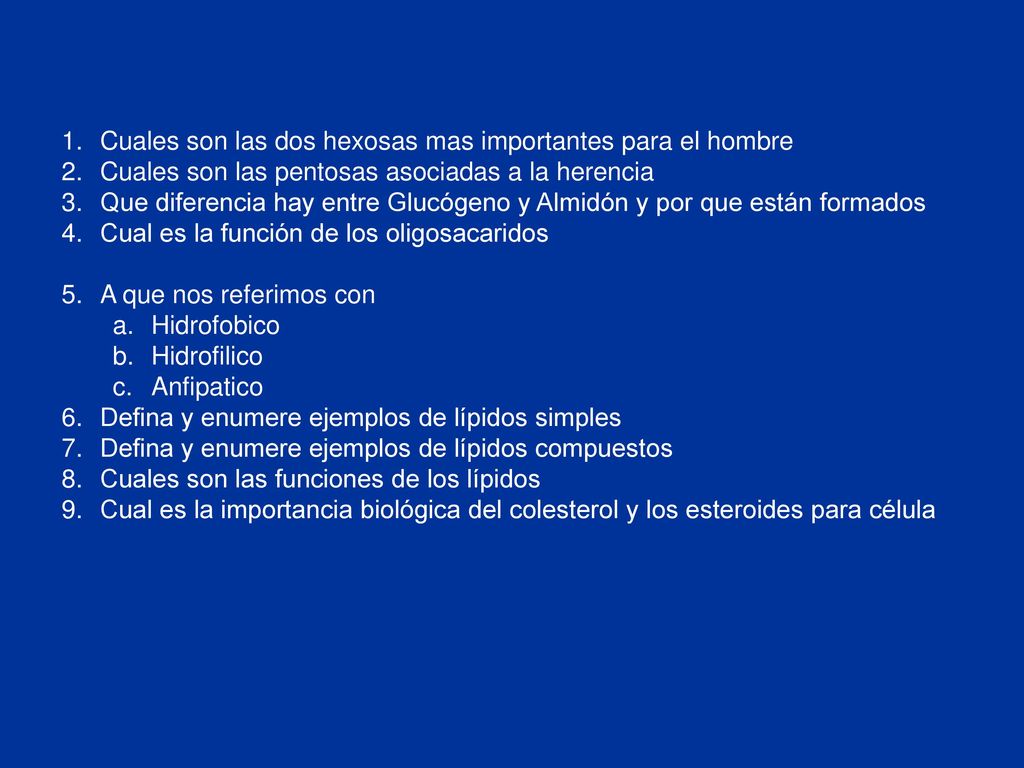 Cuales son las dos hexosas mas importantes para el hombre