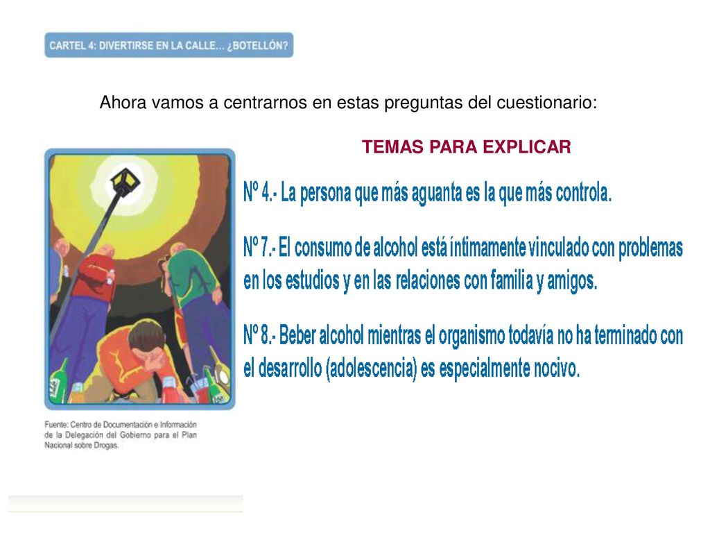 Ahora vamos a centrarnos en estas preguntas del cuestionario: