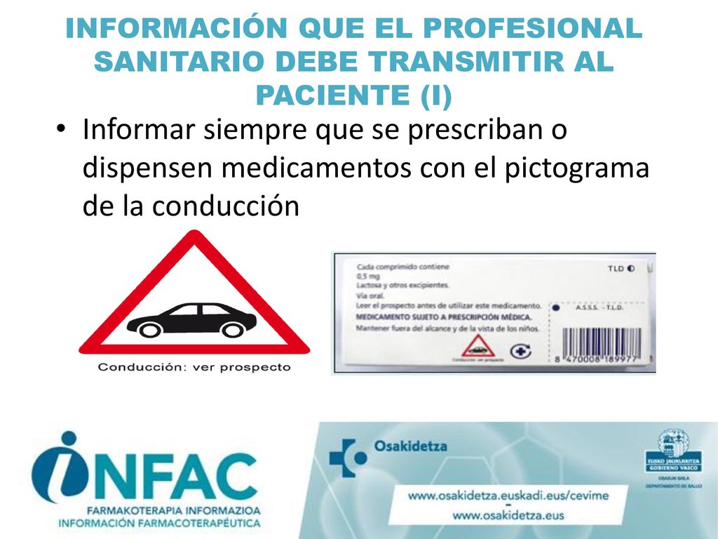 INFORMACIÓN QUE EL PROFESIONAL SANITARIO DEBE TRANSMITIR AL PACIENTE (I)