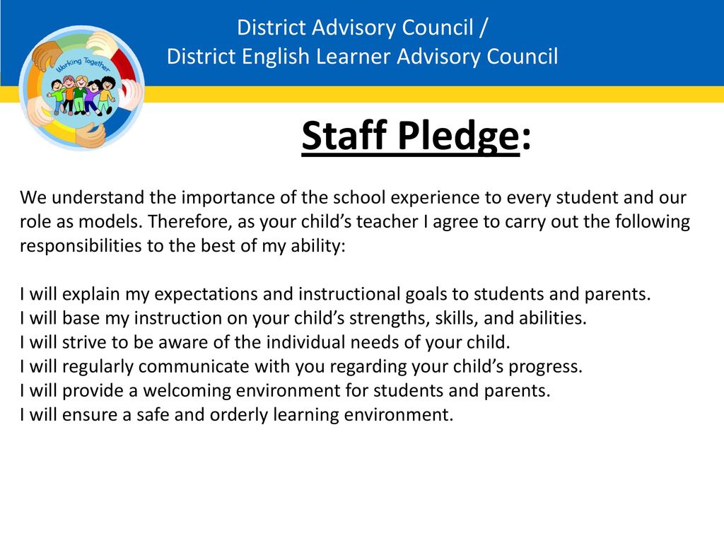 District Advisory Council / District English Learner Advisory Council