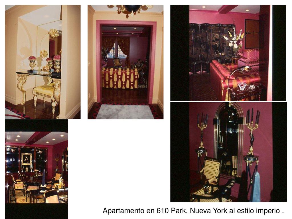 Apartamento en 610 Park, Nueva York al estilo imperio .
