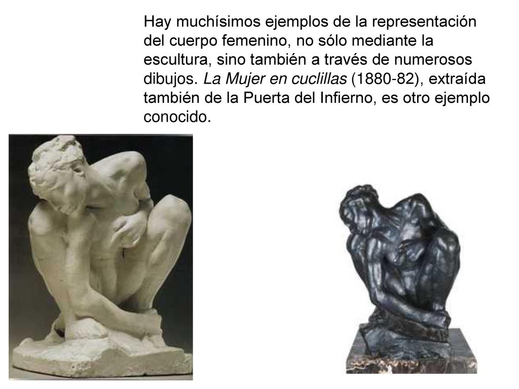 Hay muchísimos ejemplos de la representación del cuerpo femenino, no sólo mediante la escultura, sino también a través de numerosos dibujos.