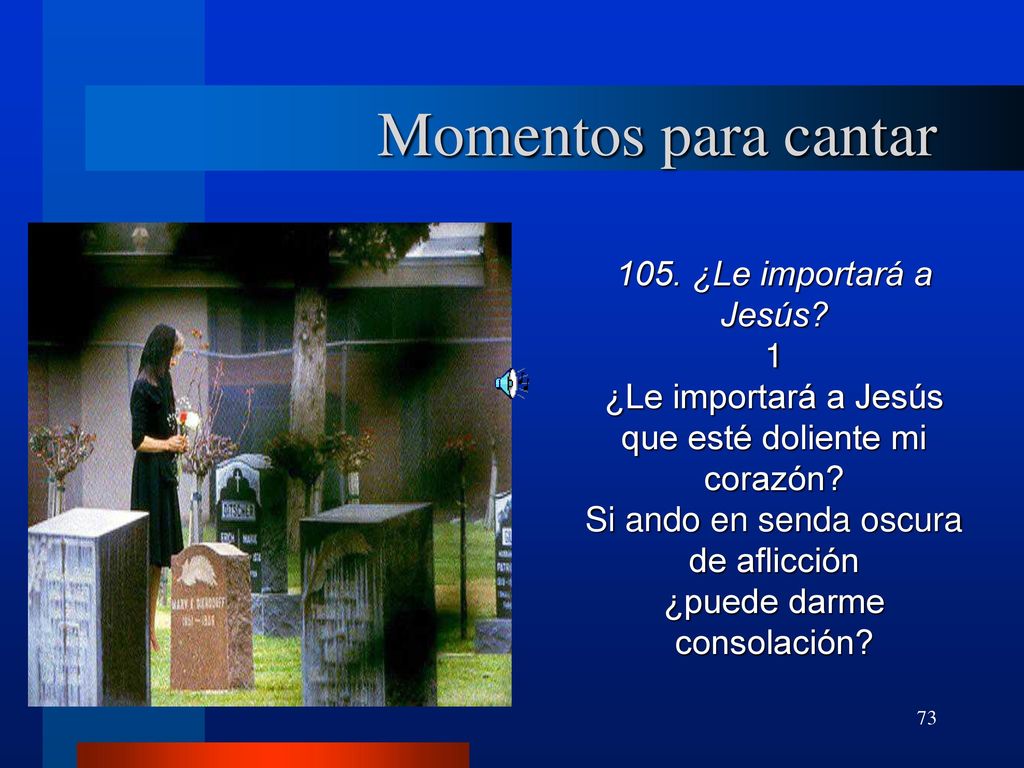 Momentos para cantar 105. ¿Le importará a Jesús 1