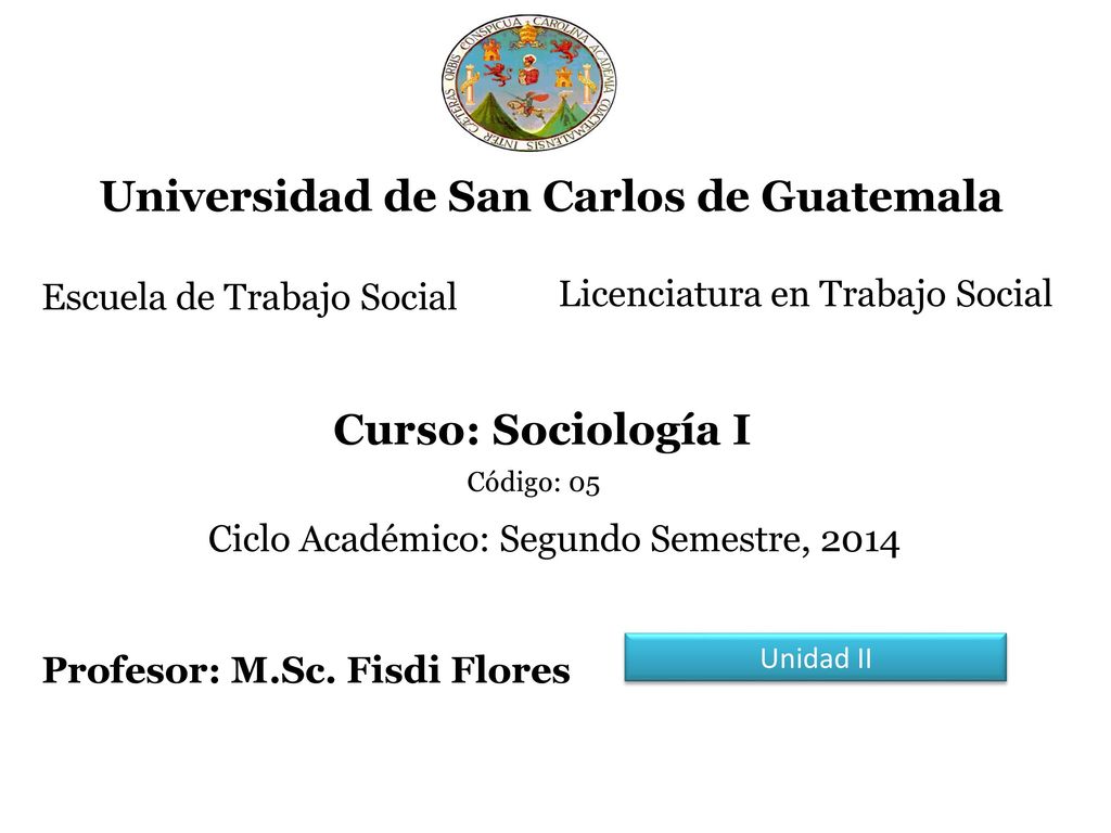 Universidad de San Carlos de Guatemala Profesor: M.Sc. Fisdi Flores
