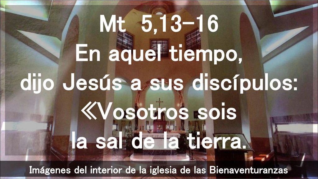 Imágenes del interior de la iglesia de las Bienaventuranzas