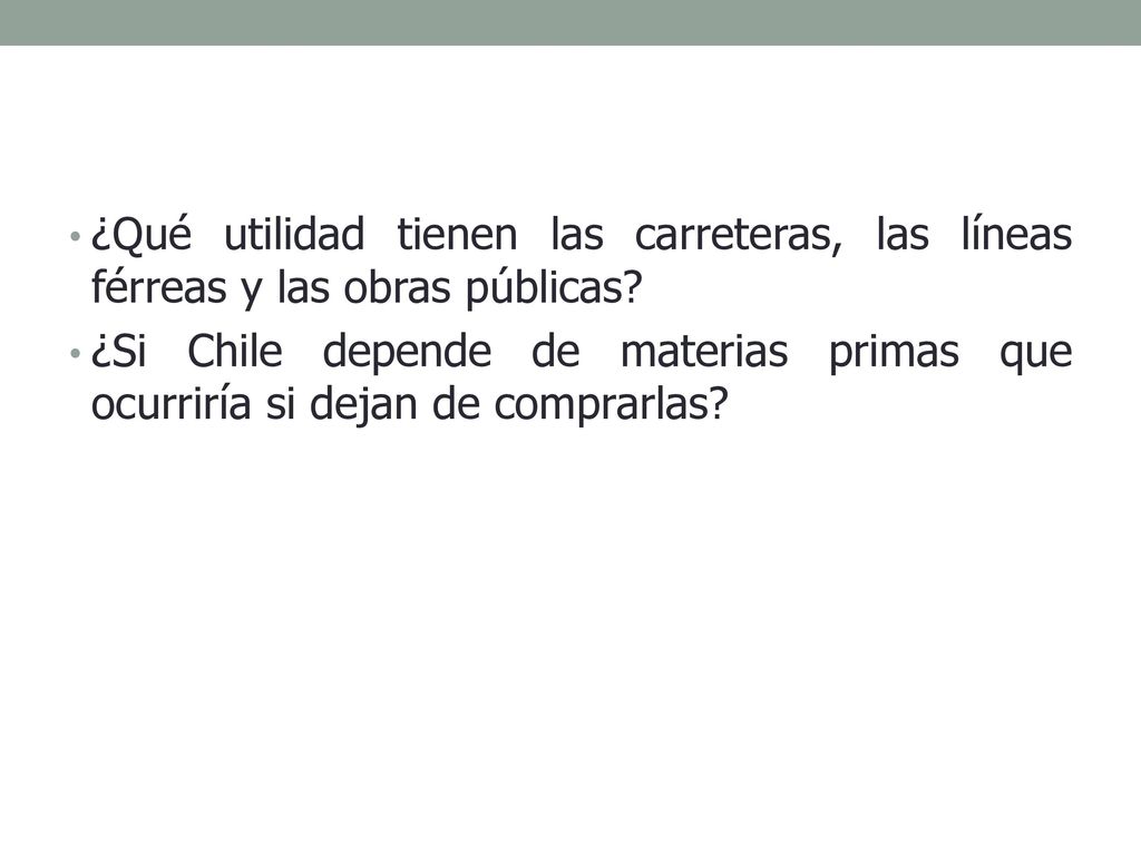 ¿Qué utilidad tienen las carreteras, las líneas férreas y las obras públicas