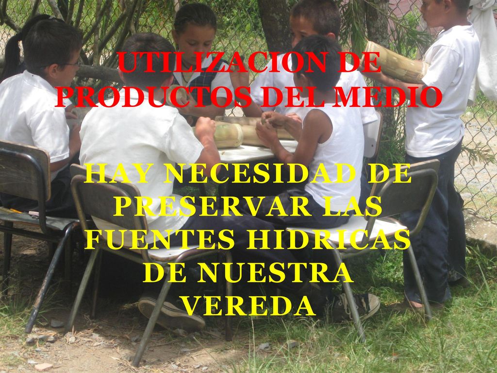 UTILIZACION DE PRODUCTOS DEL MEDIO