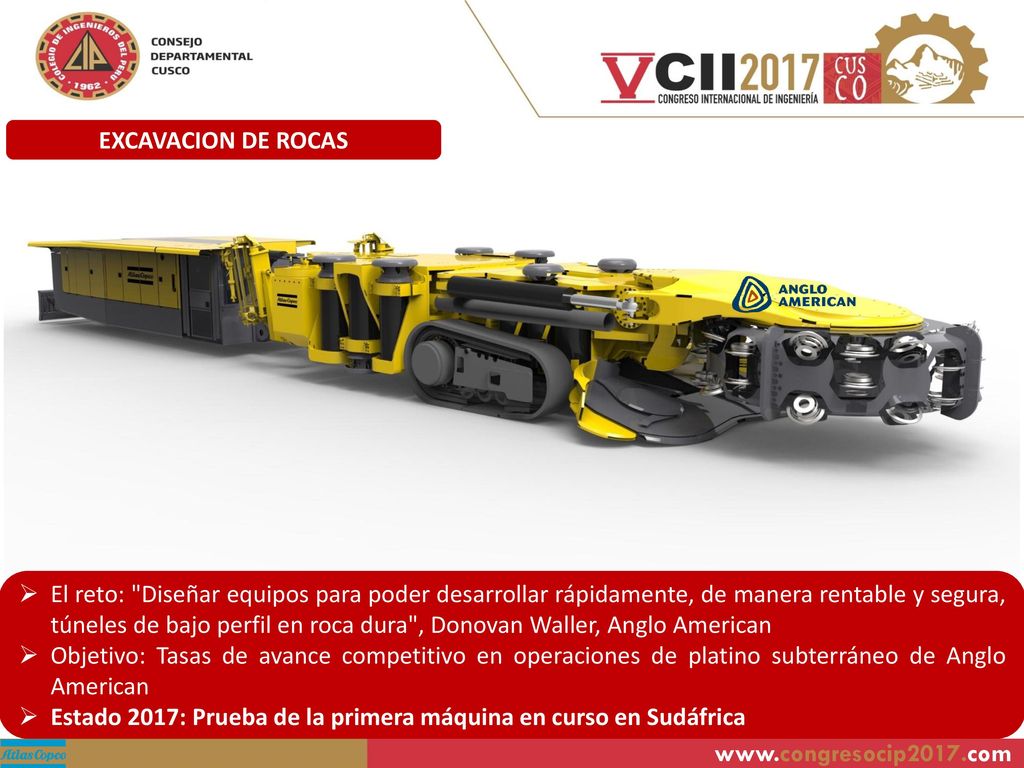 Estado 2017: Prueba de la primera máquina en curso en Sudáfrica