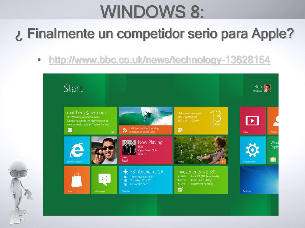 WINDOWS 8: ¿ Finalmente un competidor serio para Apple