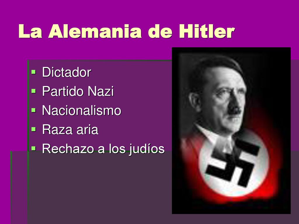 La Alemania de Hitler Dictador Partido Nazi Nacionalismo Raza aria