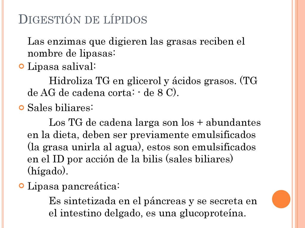 de AG de cadena corta: - de 8 C).