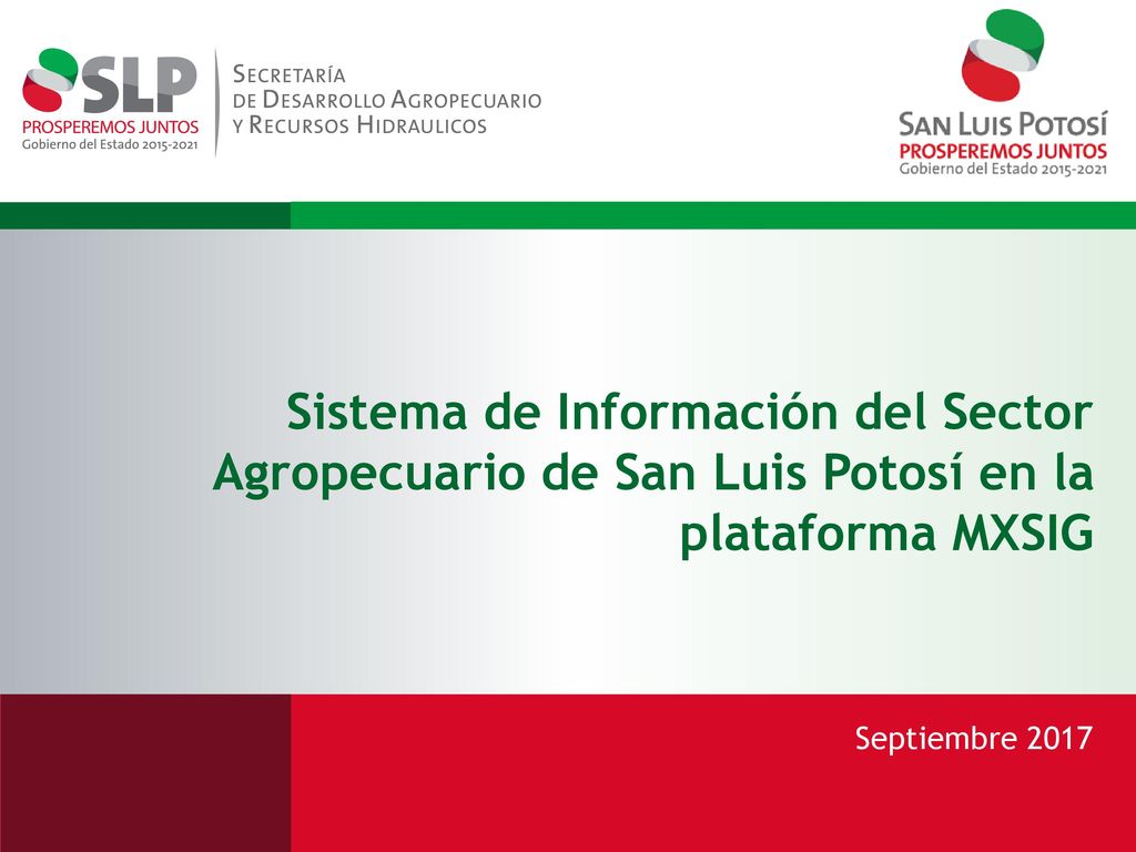 Sistema de Información del Sector Agropecuario de San Luis Potosí en la plataforma MXSIG