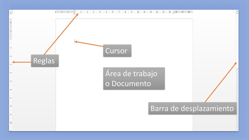 Cursor Reglas Área de trabajo o Documento Barra de desplazamiento