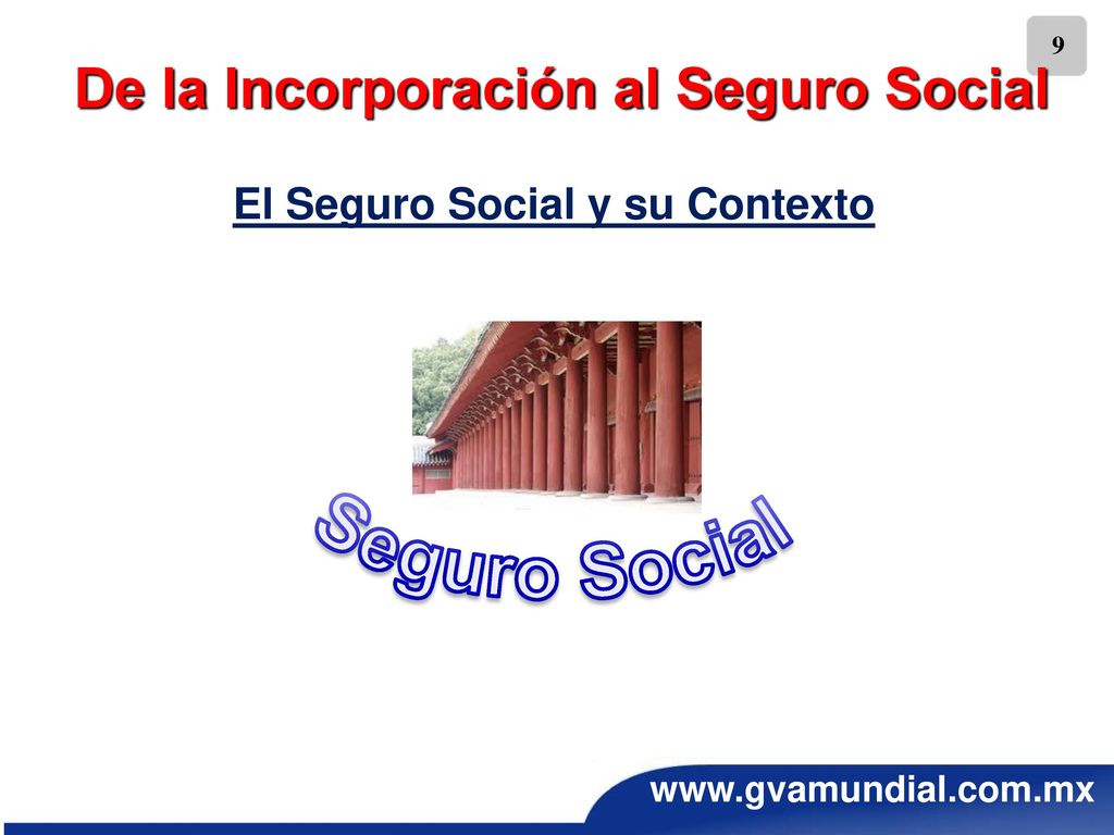 De la Incorporación al Seguro Social El Seguro Social y su Contexto