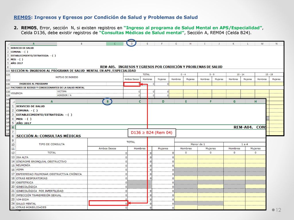 REM05: Ingresos y Egresos por Condición de Salud y Problemas de Salud