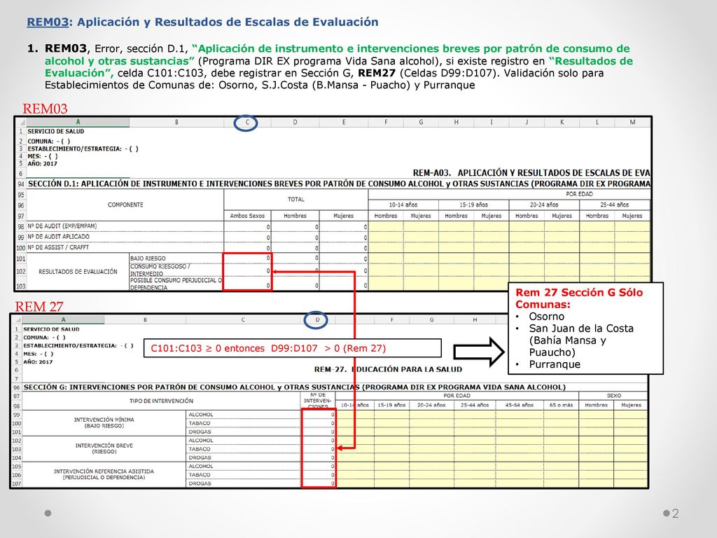 REM03 REM 27 REM03: Aplicación y Resultados de Escalas de Evaluación