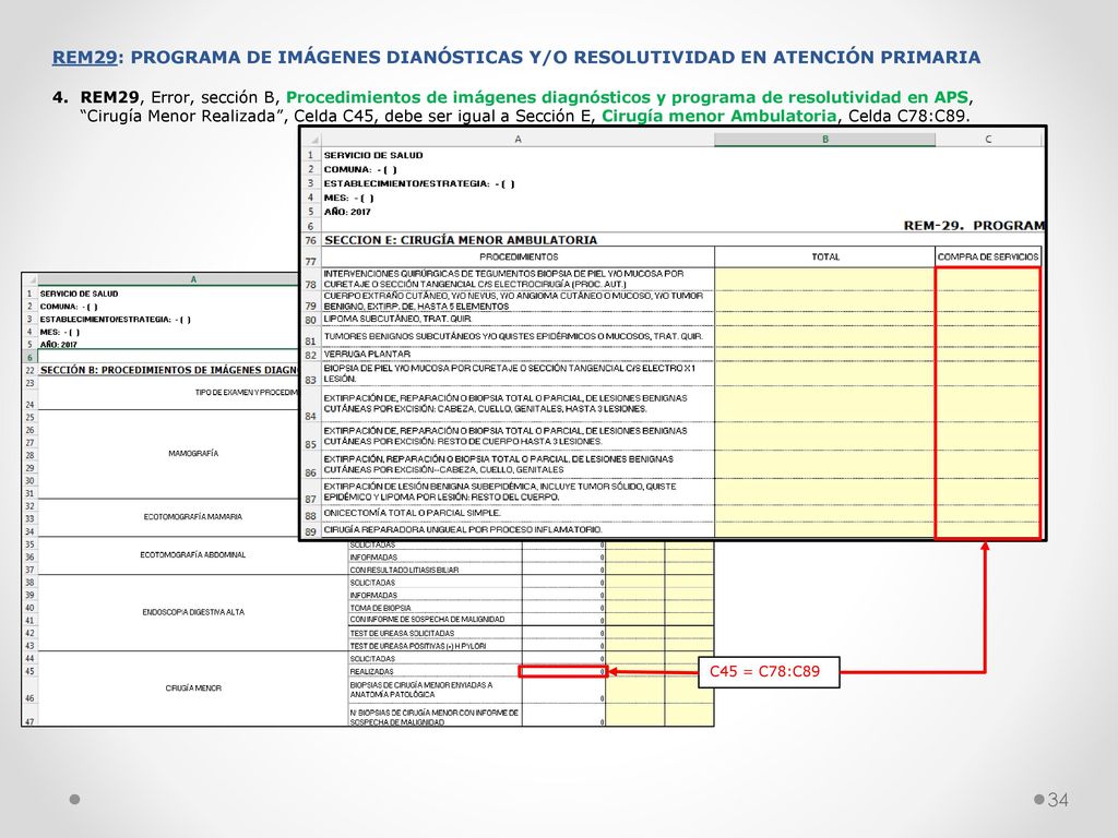 REM29: PROGRAMA DE IMÁGENES DIANÓSTICAS Y/O RESOLUTIVIDAD EN ATENCIÓN PRIMARIA