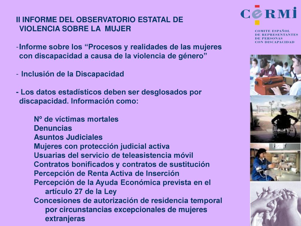 II INFORME DEL OBSERVATORIO ESTATAL DE VIOLENCIA SOBRE LA MUJER