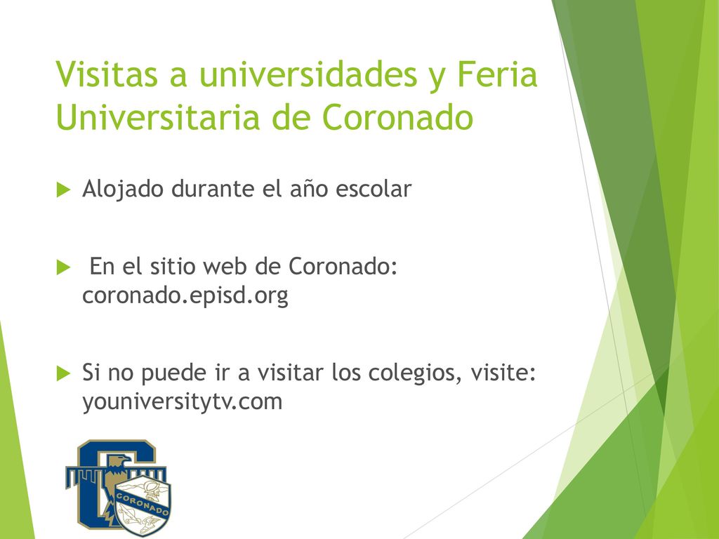 Visitas a universidades y Feria Universitaria de Coronado
