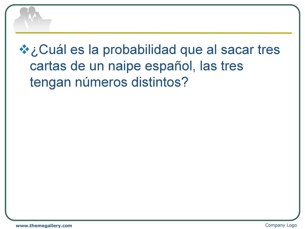 ¿Cuál es la probabilidad que al sacar tres cartas de un naipe español, las tres tengan números distintos