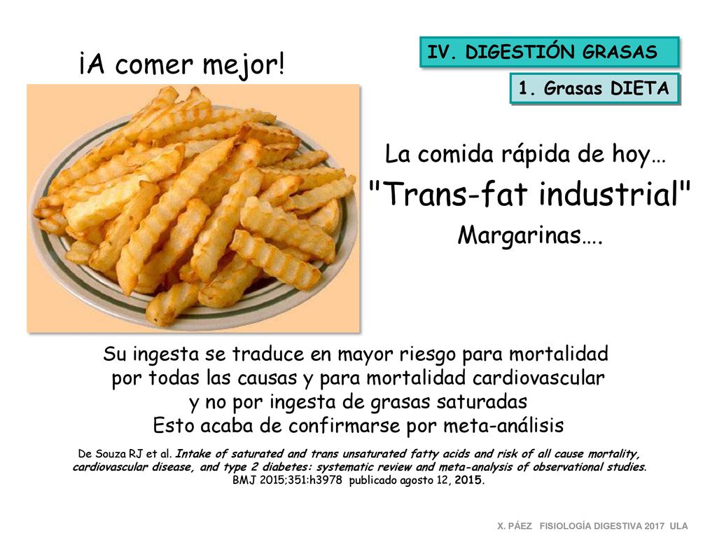 Trans-fat industrial ¡A comer mejor! La comida rápida de hoy…