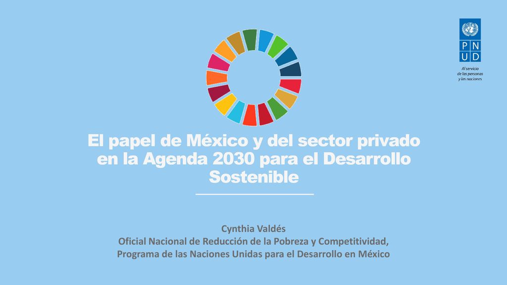 El papel de México y del sector privado en la Agenda 2030 para el Desarrollo Sostenible
