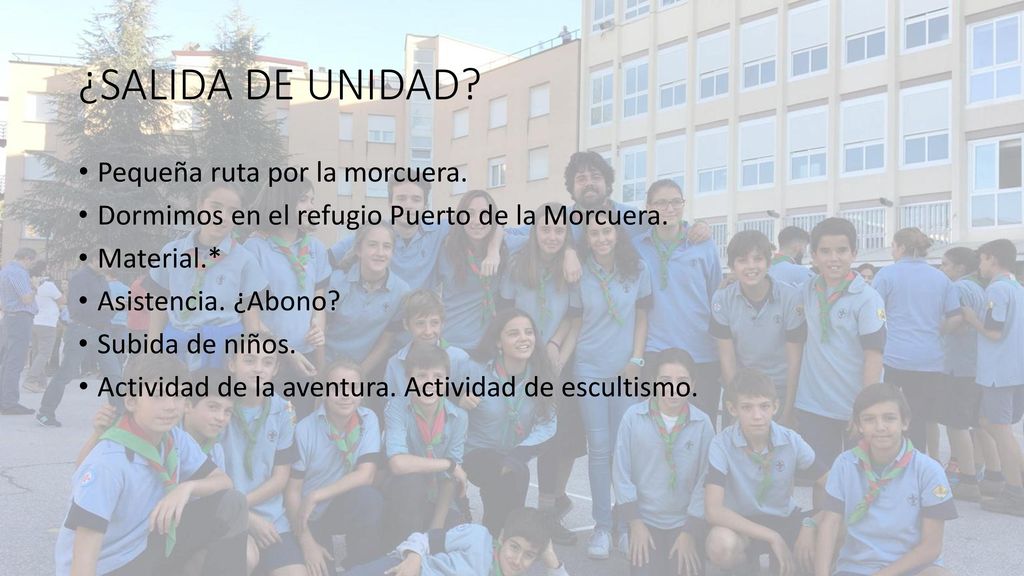 ¿SALIDA DE UNIDAD Pequeña ruta por la morcuera.