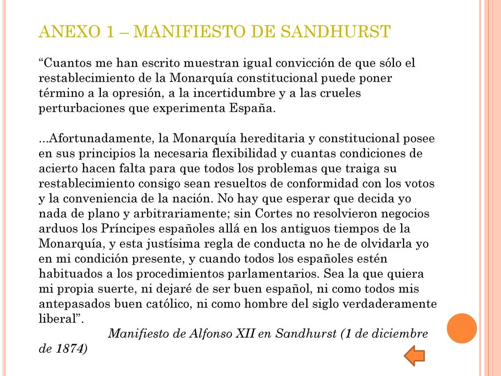 ANEXO 1 – MANIFIESTO DE SANDHURST