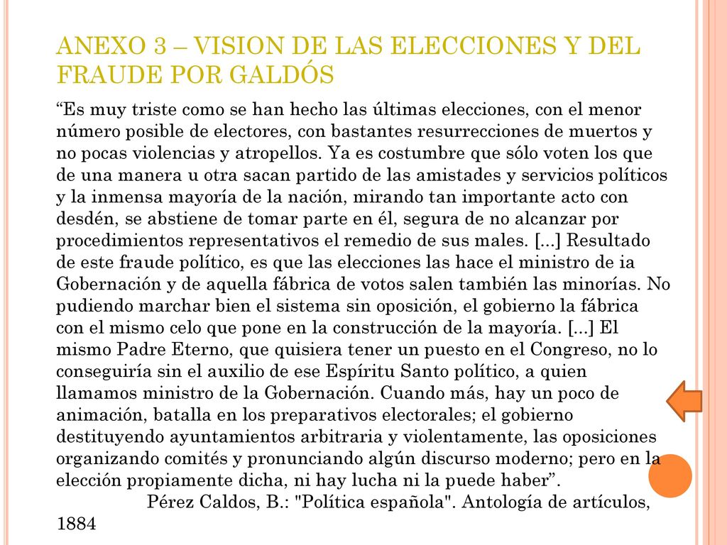 ANEXO 3 – VISION DE LAS ELECCIONES Y DEL FRAUDE POR GALDÓS