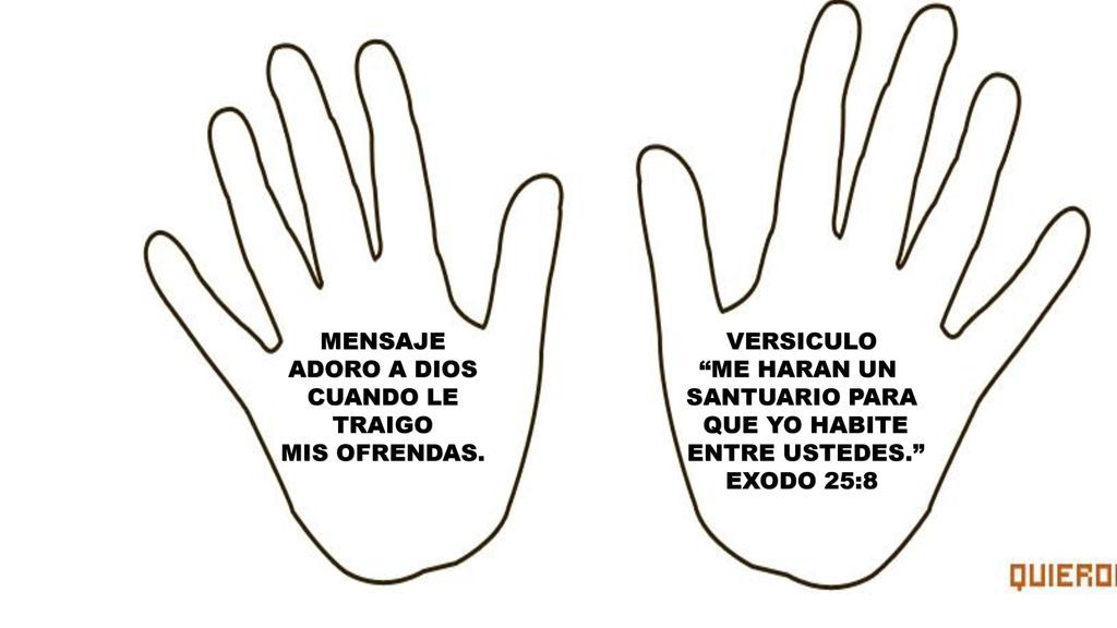 MENSAJE ADORO A DIOS. CUANDO LE TRAIGO. MIS OFRENDAS. VERSICULO. ME HARAN UN. SANTUARIO PARA.