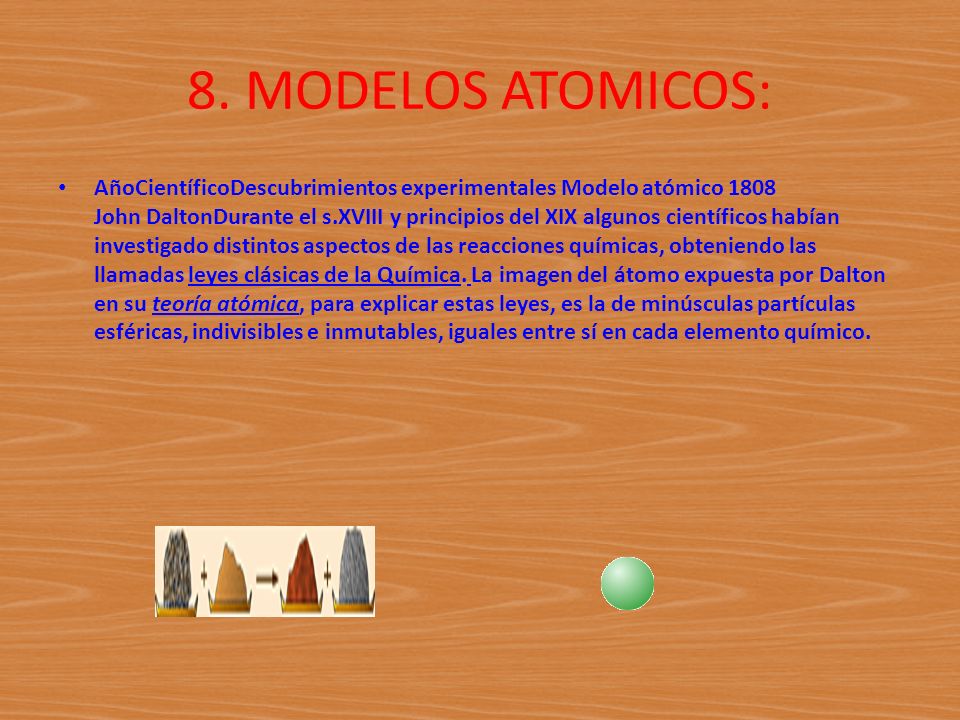 8. MODELOS ATOMICOS: