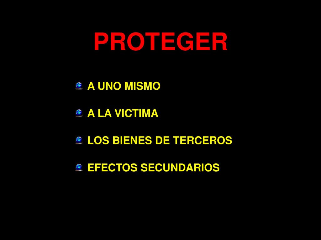 PROTEGER A UNO MISMO A LA VICTIMA LOS BIENES DE TERCEROS