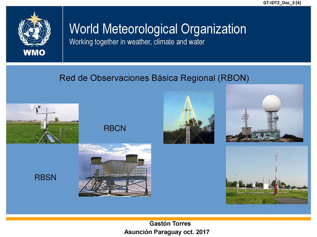GT-IDT2_Doc_3 (4) World Meteorological Organization Working together in weather, climate and water.