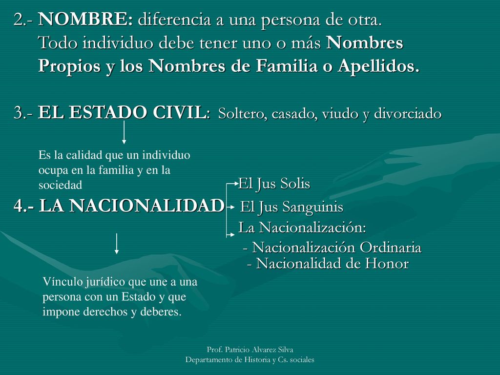 Prof. Patricio Alvarez Silva Departamento de Historia y Cs. sociales