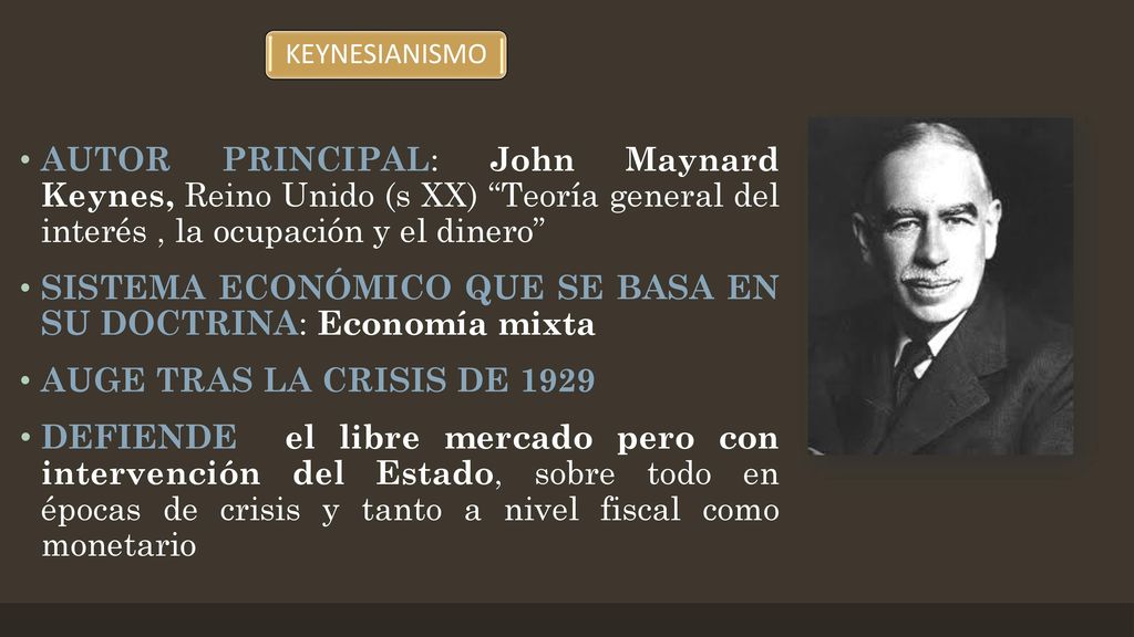 SISTEMA ECONÓMICO QUE SE BASA EN SU DOCTRINA: Economía mixta