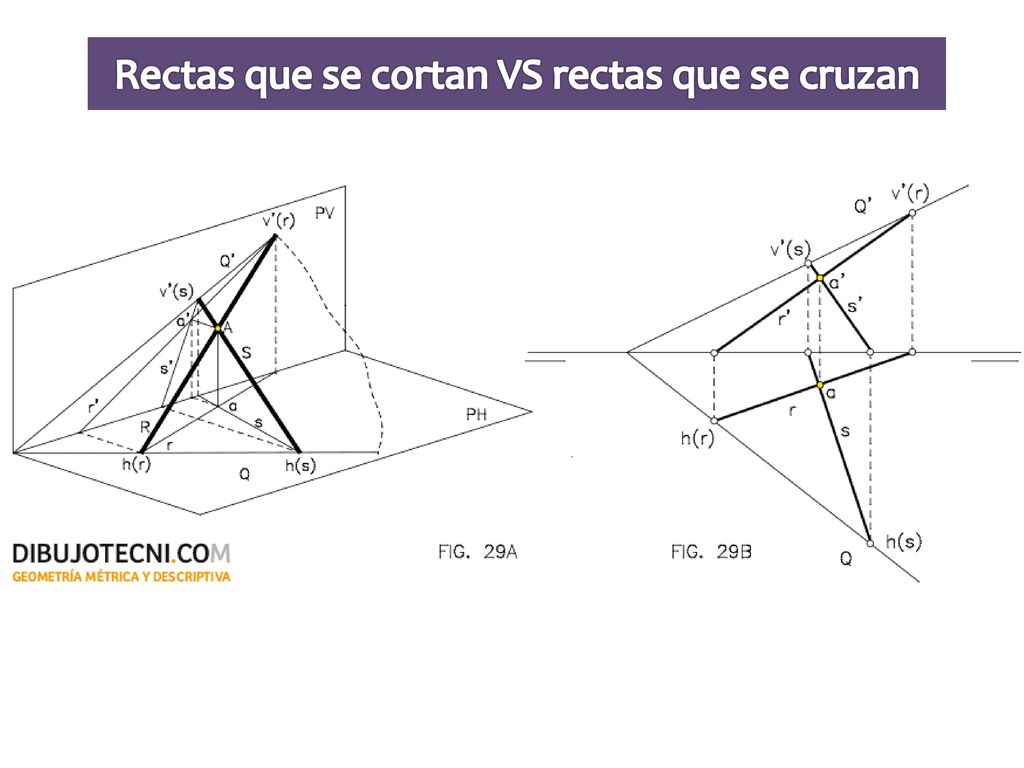 Rectas que se cortan VS rectas que se cruzan