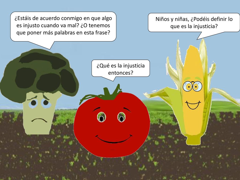 Niños y niñas, ¿Podéis definir lo que es la injusticia