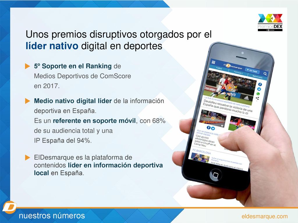Unos premios disruptivos otorgados por el líder nativo digital en deportes