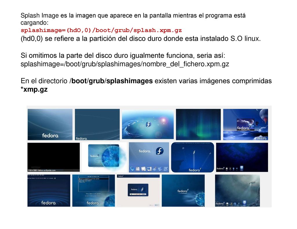 Splash Image es la imagen que aparece en la pantalla mientras el programa está cargando: