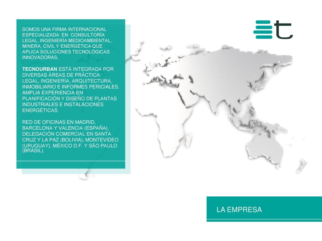 SOMOS UNA FIRMA INTERNACIONAL ESPECIALIZADA EN CONSULTORÍA LEGAL, INGENIERÍA MEDIOAMBIENTAL, MINERA, CIVIL Y ENERGÉTICA QUE APLICA SOLUCIONES TECNOLÓGICAS INNOVADORAS.