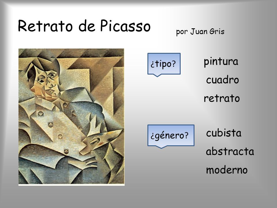 Retrato de Picasso pintura cuadro retrato cubista abstracta moderno