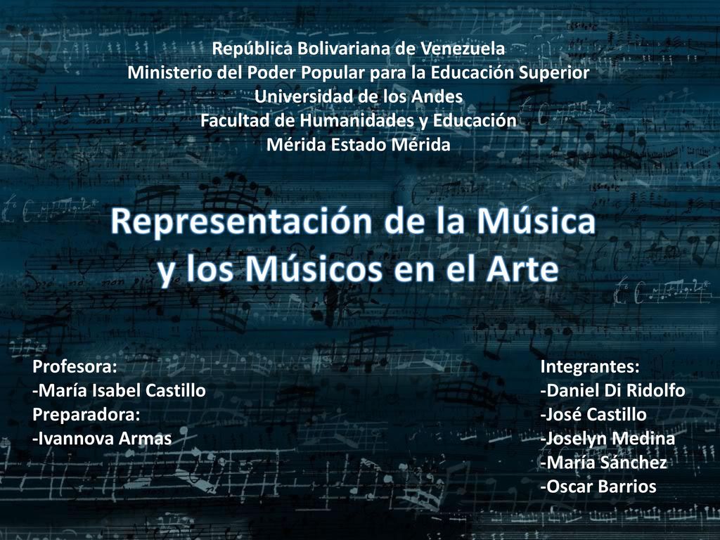 Representación de la Música y los Músicos en el Arte