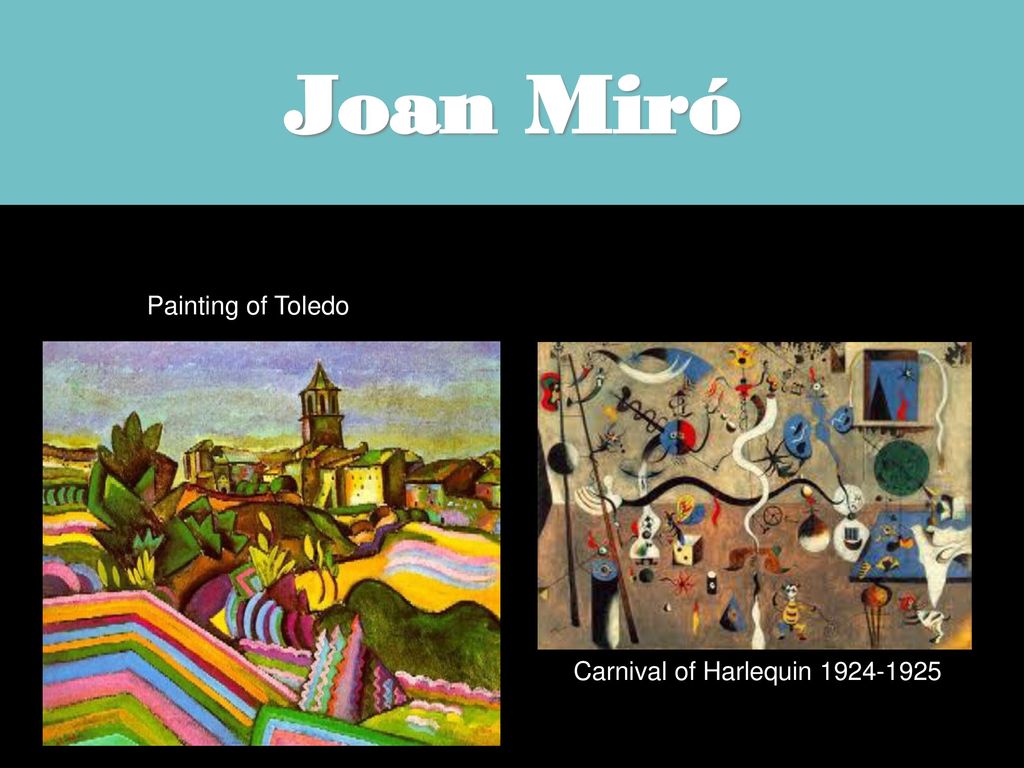 Joan Miró Joan Miró Painting of Toledo Carnival of Harlequin