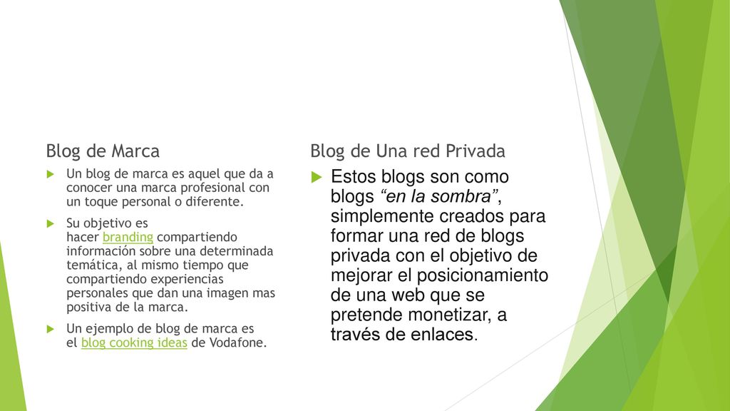 Blog de Marca Blog de Una red Privada