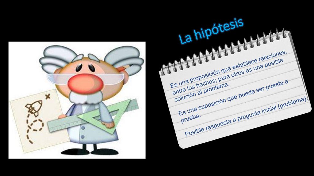 La hipótesis Es una proposición que establece relaciones, entre los hechos; para otros es una posible solución al problema.